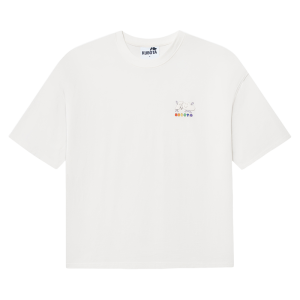 T-shirt oversize Comfy Club Pride biały unisex