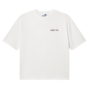 T-shirt oversize Comfy Club Flowers biały damski