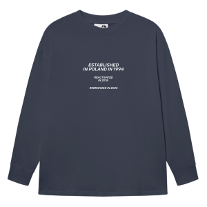 Longsleeve oversize Street Edge granatowy unisex