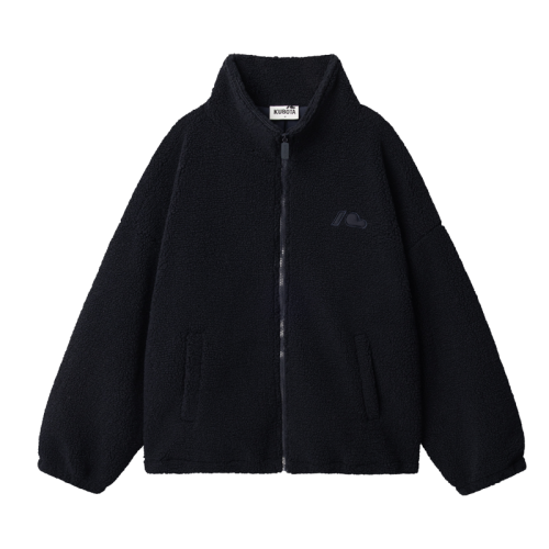 K26AW-202-004-15-1 Bluza polarowa rozpinana Cushy granatowa unisex_b2b_01.png