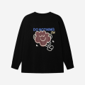 K26AW-206-001-23-1 Longsleeve oversize Comfy Club Do Nothing czarny unisex_b2b_u2.png